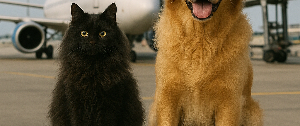 Curious Companions at the Airport