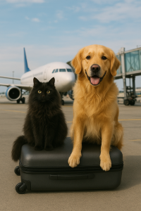 Curious Companions at the Airport